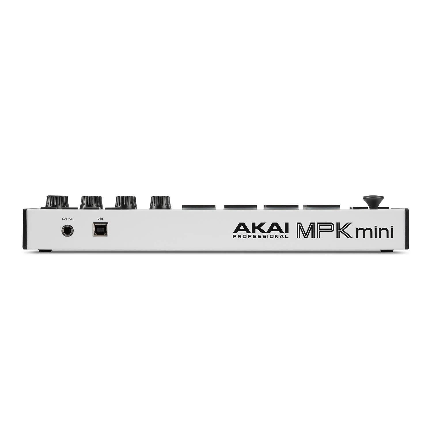 MPK Mini MK3 25 Key USB MIDI Keyboard Controller with 8 Backlit Drum Pads, 8 Knobs and Music Production Software, White