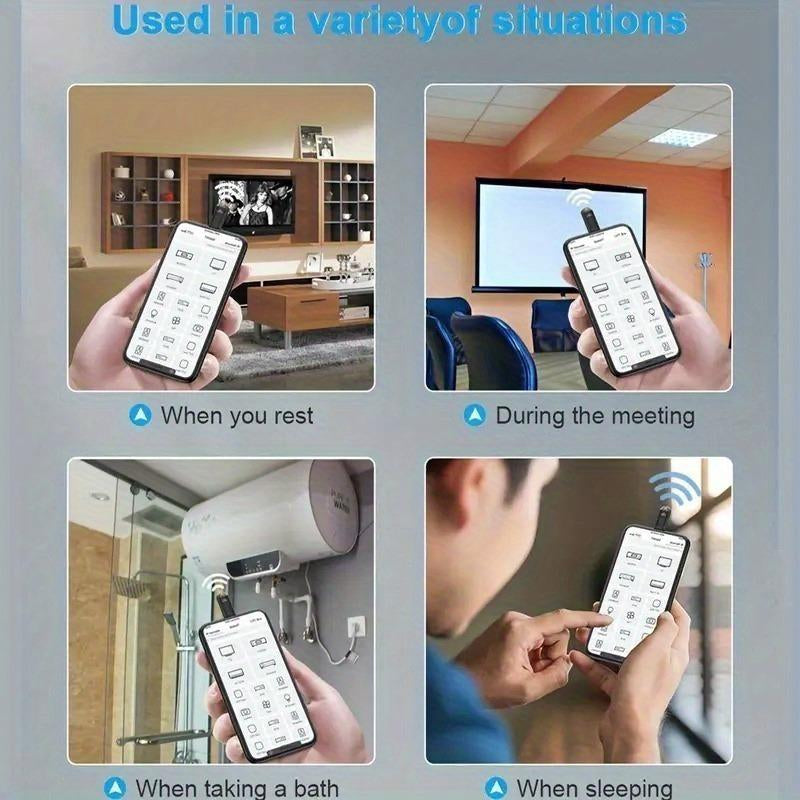Smartphone Infrared Remote Control Adapter: Universal Mini Remote Control, Compatible with TV, Air Conditioner, Fan, Camera, Etc. Type-C Compatible