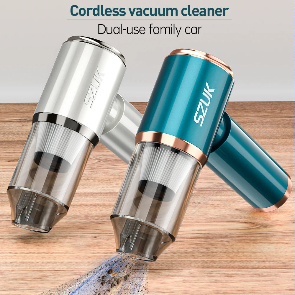 Car Vacuum Cleaner Strong Suction Wireless Portable Cleaning Machine Handheld Mini Vacuum Cleaner for Car Home and Keyboard